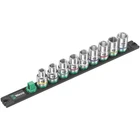 Wera 05005460001 Magnetic Socket Rail Zyklop Set, 1/2" Drive, 9 Piece New. Price: $89.03.