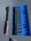 Matco Usa 3/8 Drive Pink & Black Ratchet BFR118BPT + Grey Pneumatic Socket Set New. Price: $274.95.