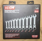 Icon WRSTFM-10 Piece Ratcheting Stubby Flex Head Wrench Set Metric 10-19MM New. Price: $97.95.