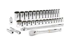 Gearwrench - 80715 Mechanics Tool Set Sae 1/2IN Drive 6PT 33PC Chrome Finish New. Price: $119.79.