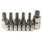 13PC Atd Star Bit Socket Set 6 Lobe Standard 13773 - For Use W/ Hand Tools Only New. Price: $21.99.