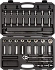 1/2 Inch Drive Shallow And Deep 6-POINT Socket Ratchet Set With Case, 37-PIE New. Price: $377.99.