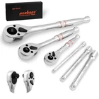 Horusdy 3-PIECE Ratchet Set, 1/4 3/8 1/2" Drive Handle 90-TOO... New. Price: $40.49.