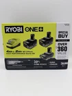 Ryobi One+ 18V Lithium High Performance Starter Kit Batteries & Charger PSK108SB New. Price: $159.99.