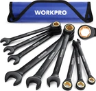 Workpro 9-PIECE Anti-slip Ratcheting Combination Wrench Set, Metric Black New. Price: $71.87.