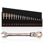 18PCS Flexible Ratchet Wrench Set Metric 6-30MM 72-TOOTH Nickle Plated Portable New. Price: $89.99.