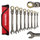 Workpro 8PCS Flex-head Ratcheting Combination Wrench Set Sae 5/16-3/4 72-TEET New. Price: $14.02.