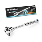 Duratech 3-IN-1 Ratchet Handle, 1/4 ", 3/8 1/2" Drive Wrench, Blue New. Price: $26.99.