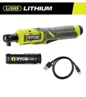 Ryobi Usb Lithium 3/8" Ratchet Rechargable FVRC51 PD7009524 Kit Open. Price: $53.99.