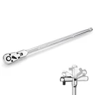 Workpro 1/4 Inch Extra Long Flex Head Ratchet, Drive, Silver New. Price: $31.95.