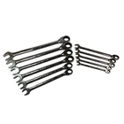 Snap-on Tools 11PC Sae Flank Drive Non-reversible Ratcheting Combo Wrench Set Used. Price: $367.99.