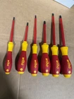Wiha 32092 Insulated Slotted Phillips Screwdriver Set, 1000V, 6-PIECE New. Price: $45.00.
