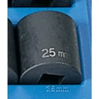 Grey Pneumatic 2025M 1/2" Drive Standard Metric Impact Socket - 25MM New. Price: $18.91.