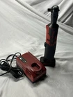 Snap On 3/8 Drive 14.4V Cordless Ratchet Red Tool CTR761 + Batt And Charger Used. Price: $204.93.