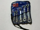 Klein Tools 68245 Fully Reversible Ratcheting Offset Box Wrench Set, Piece Used. Price: $50.00.