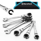 Duratech 6-PIECES Open Flex-head Ratcheting Wrench Set 10-17MM Tubing New. Price: $105.99.