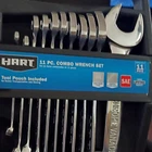 Hart 11-PIECE Sae Combination Wrench Set Chrome Vanadium Steel, Finish New. Price: $23.13.