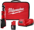 Milwaukee 2457-21 M12 Cordless 3/8" Lithium-ion Ratchet Kit (1) 1.5AH Bat New. Price: $151.90.