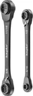4 1 Sae Non-slip Box End Reversible Ratcheting Wench Set 2PCS, Black New. Price: $57.88.