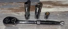Tools Usa 3/8" Drive SP90 Ratchet 7.5" SPU-SP22361 W/ Extension & Sockets Used. Price: $75.00.