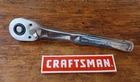 Craftsman 1/4", 3/8",1/2" - Quick Release Ratchet. New. Price: $17.55.