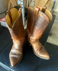 Stuart Mcguire Vintage Leather Western Cowboy Pull-on Boots, Pointed Toe Used. Price: $65.00.