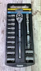 Power Torque 15 Piece 1/2 Inch Drive Standard 12 Point Metric Socket Set - GM425 New. Price: $29.99.