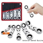 Loschen 5-PIECE Flex-head Stubby Ratcheting Combination Wrench Set Mini New. Price: $41.82.