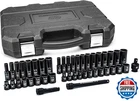 Gearwrench 44 Pc. 3/8" Drive 6 Point Standard, Deep Impact Sae/metric Socket Set New. Price: $103.00.