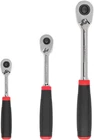 3-PIECE Comfort Grip Ratchet Set With Quick-release, 1/4, 3/8, 1/2 Inch Drive New. Price: $183.99.