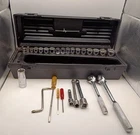Jc Penney - Penncraft Sockets & Ratchet Set With Tool Box. Good Condition. Used. Price: $68.00.