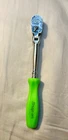 Snap-on Neon Green THLFD72 1/4 Drive Flex Head Ratchet Used. Price: $149.99.
