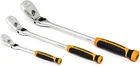 Gearwrench Pc. 1/4", 3/8" & 1/2" Drive 90 Tooth Dual Locking Flex Head #81298T New. Price: $236.59.