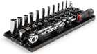 1/4 Inch Drive 6-POINT Socket And Ratchet Set With Rails Tray, 29-PIECE (5/3 New. Price: $146.99.