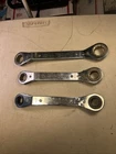 Craftsman - Reversible Metric Ratcheting Box 12PT Wrenches (14,15,17,19 & 21MM) Used. Price: $20.00.