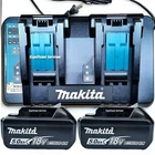 New Makita BL1850B2DC2 18V Li-ion Battery DC18RD Dual Port Charger. Price: $349.38.