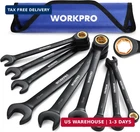 Workpro 9-PIECE Anti-slip Ratcheting Combination Wrench Set, Metric 8-19 Mm, 72- New. Price: $77.99.