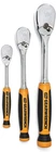 Gearwrench 3PC Soft Grip 90-TOOTH Pro Ratchet Set: 1/4" 3/8" & 1/2"DR #81207T New. Price: $217.69.