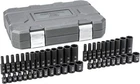Gearwrench 48 Pc. 1/4" Drive 6 Pt. Impact Socket Set, Sae/metric, Black New. Price: $187.99.