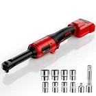 3/8" Extended Cordless Ratchet Wrench For Milwaukee 18V Battery, 74FT-LBS Red New. Price: $79.30.