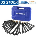 Workpro 22PIECE Ratcheting Wrench Set, 72 Teeth Anti-slip With Organizer Box New. Price: $75.99.