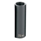 Grey Pneumatic 1015MD 3/8" Drive X 15MM Deep Impact Socket New. Price: $25.01.
