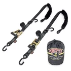 1.5IN X 7FT Ratchet Straps Rubber Handle Soft-tye W/ Heavy Duty Latch Hooks Pair New. Price: $59.53.