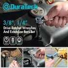Duratech 4PCS Stubby Ratchet 1/4" 3/8" Sets Extension Bar 72-TOOTH New. Price: $22.99.