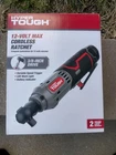 Hyper Tough 3/8 12V Max Cordless Ratchet W/10MM Sockets New. Price: $46.00.