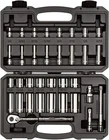Tekton 3/8 Inch Drive 6-POINT Socket And Ratchet Set, 34-PIECE SKT15101 New. Price: $110.99.