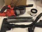Demima Cordless Handheld Bagless Vacuum/blower, Battery Operated, Hose Tools Open. Price: $55.00.