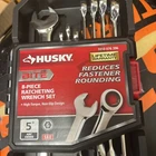 Husky 1010076396 8-PC Ratcheting Sae Bite Combo Wrench Set 6-PT High-torque New!. Price: $45.00.