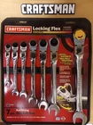 Craftsman Locking Flex Wrench Set 942400 7 Pc Ratcheting Sae Made Usa New. Price: $259.00.