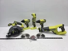 Ryobi 18V One+ Cordless Li-ion 5-TOOL Combo Kit Used. Price: $149.99.